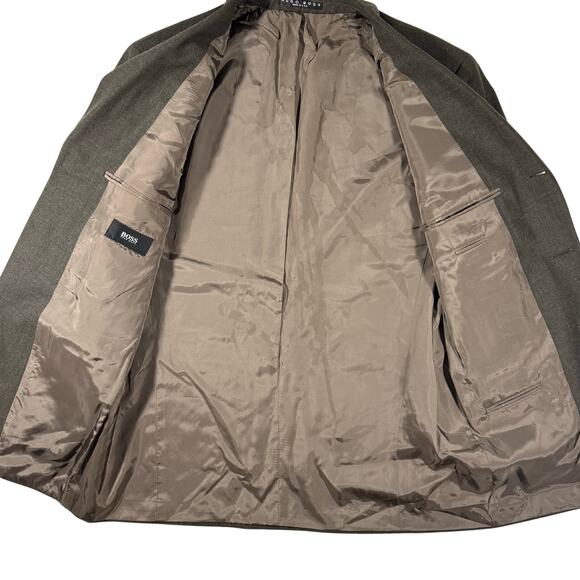 Hugo Boss Einstein Blazer 40R Men Micro Pattern Stretch Virgin Wool USA 3-Button - Picture 2 of 10